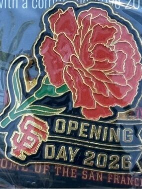 San Francisco Giants Opening Day 2026 Floral Enamel Pin NIP